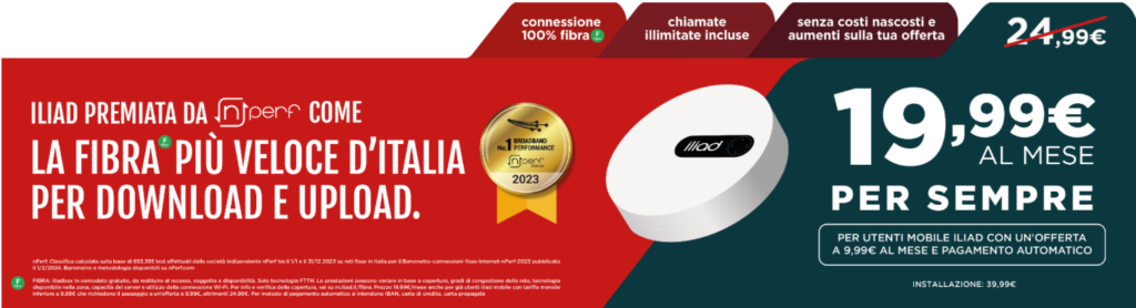 Illiad Italy - nPerf Awards